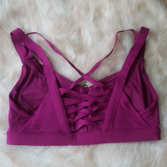SOLD Lululemon Beautiful Magenta Sportsbra - Picture 2 of 7